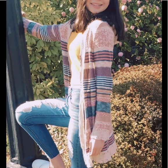PINK ROSE Long Sweater Coat!!🌷 - Picture 1 of 5